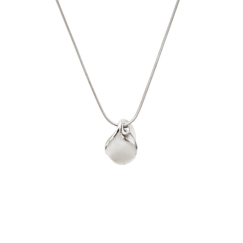 Pebble Pendant in Silver